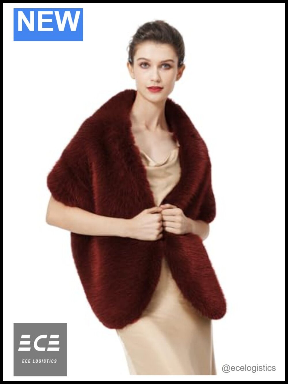 Faux Fur Shawl Stoles Wrap for Bridal Wedding Party